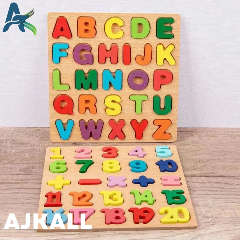 Digital Puzzle Wooden Toys Number Letter