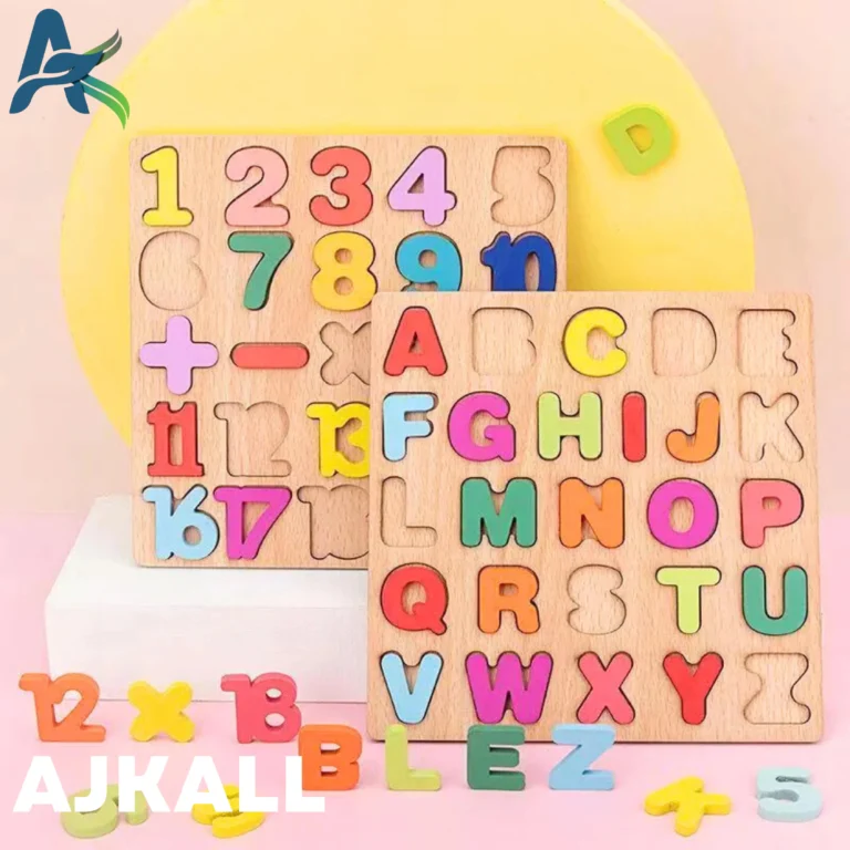 Digital Puzzle Wooden Toys Number Letter